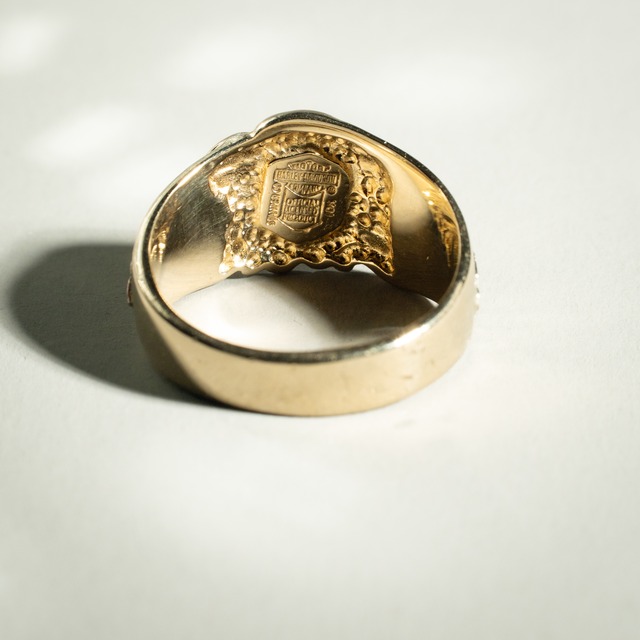 Official Harley Davidson Vintage Gold Eagle Ring