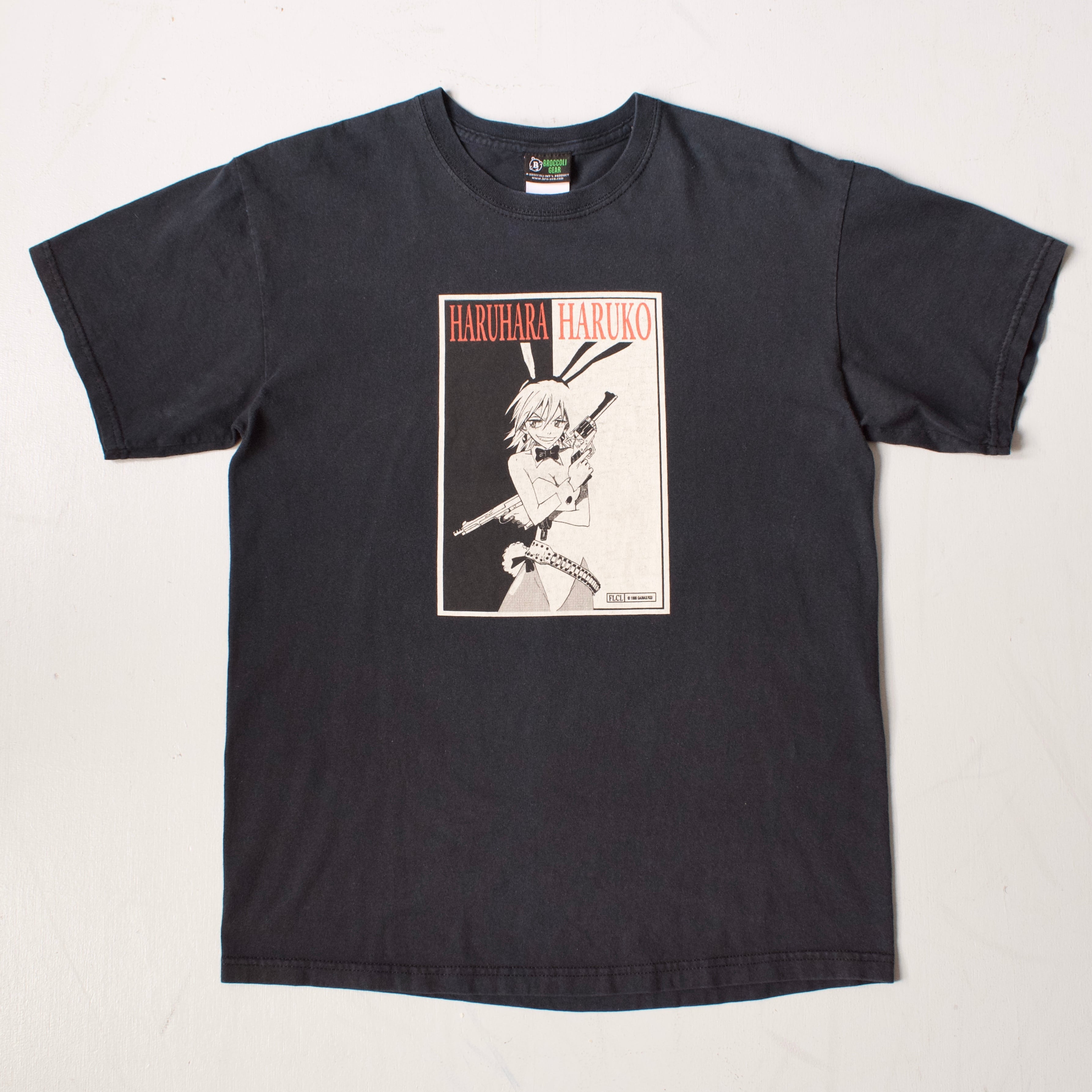 VINTAGE】 “FLCL” 『ハルハラ・ハル子』 Front Printed Anime T-shirt
