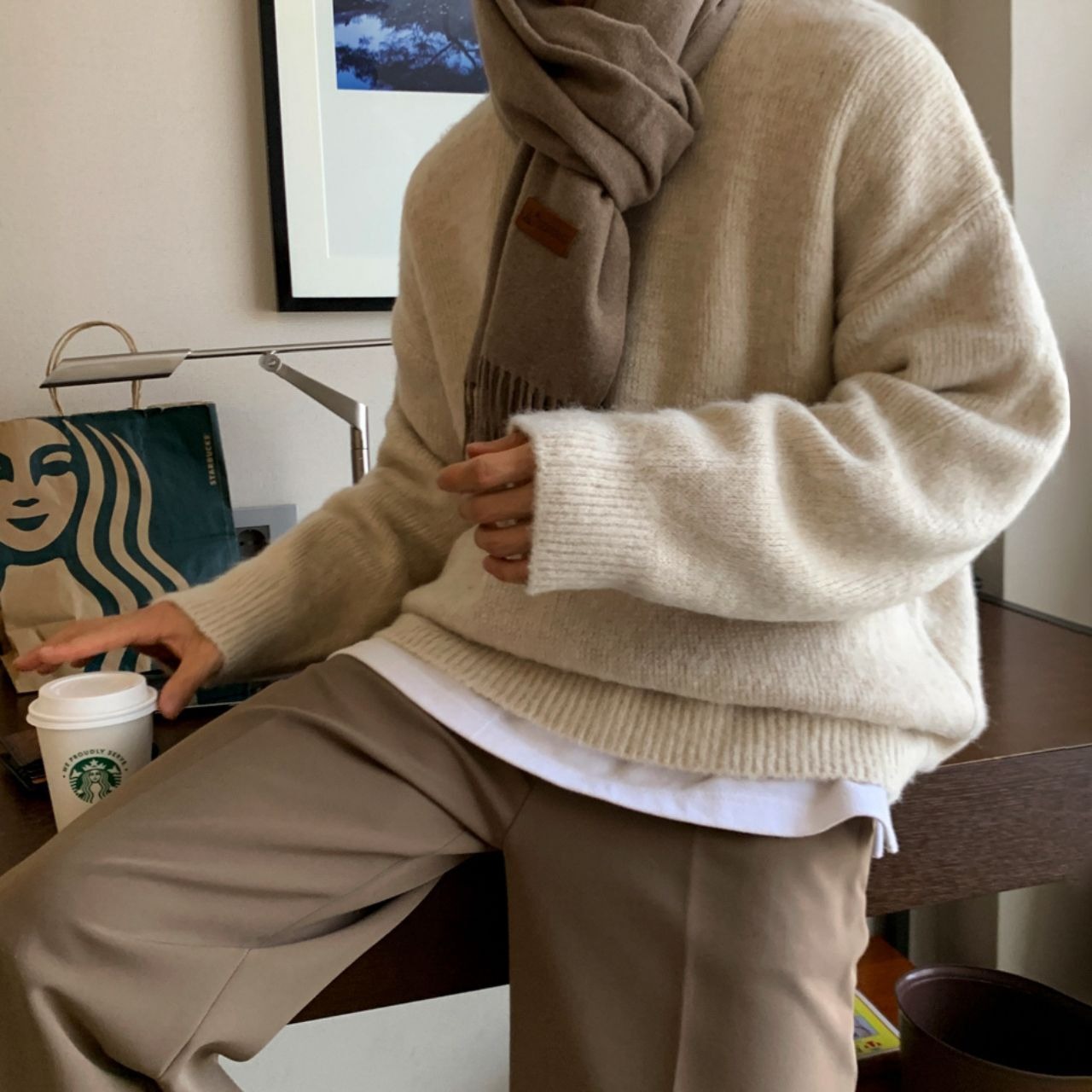 ベーシックラウンドネックニット　MT0080352