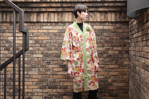 #41 Kimono jacket made from japanese silk kimono