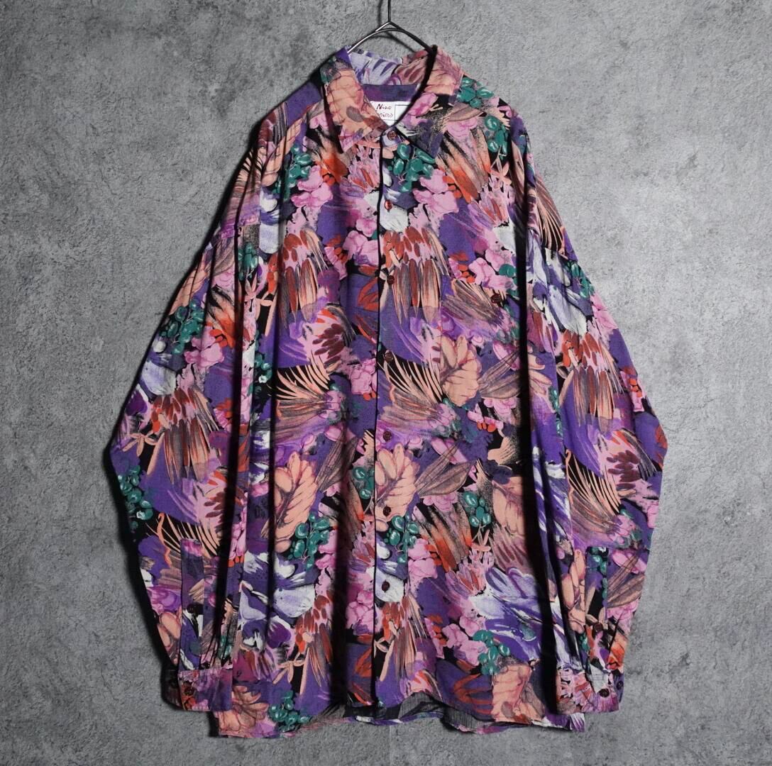 Beautiful flower design patterned shirt