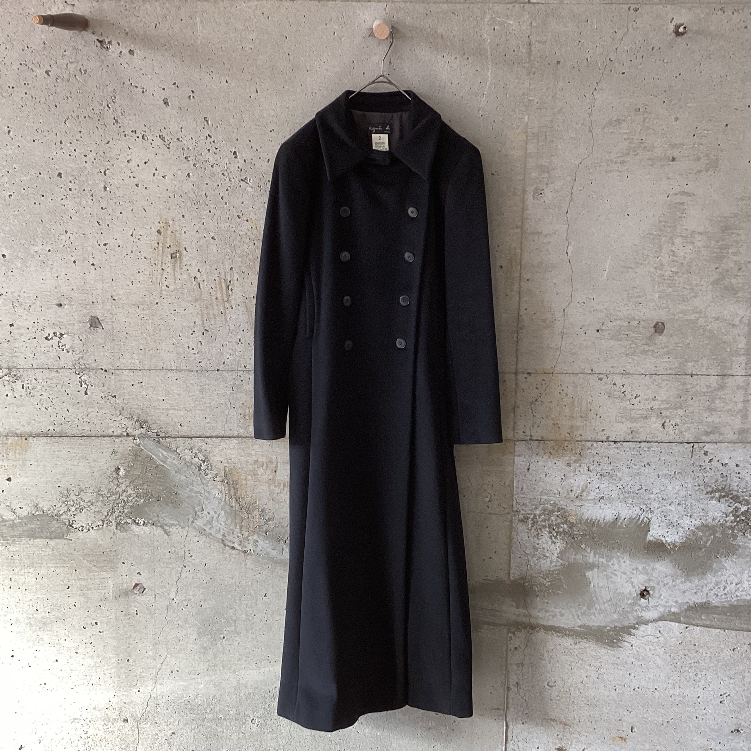 High-quality black long coat