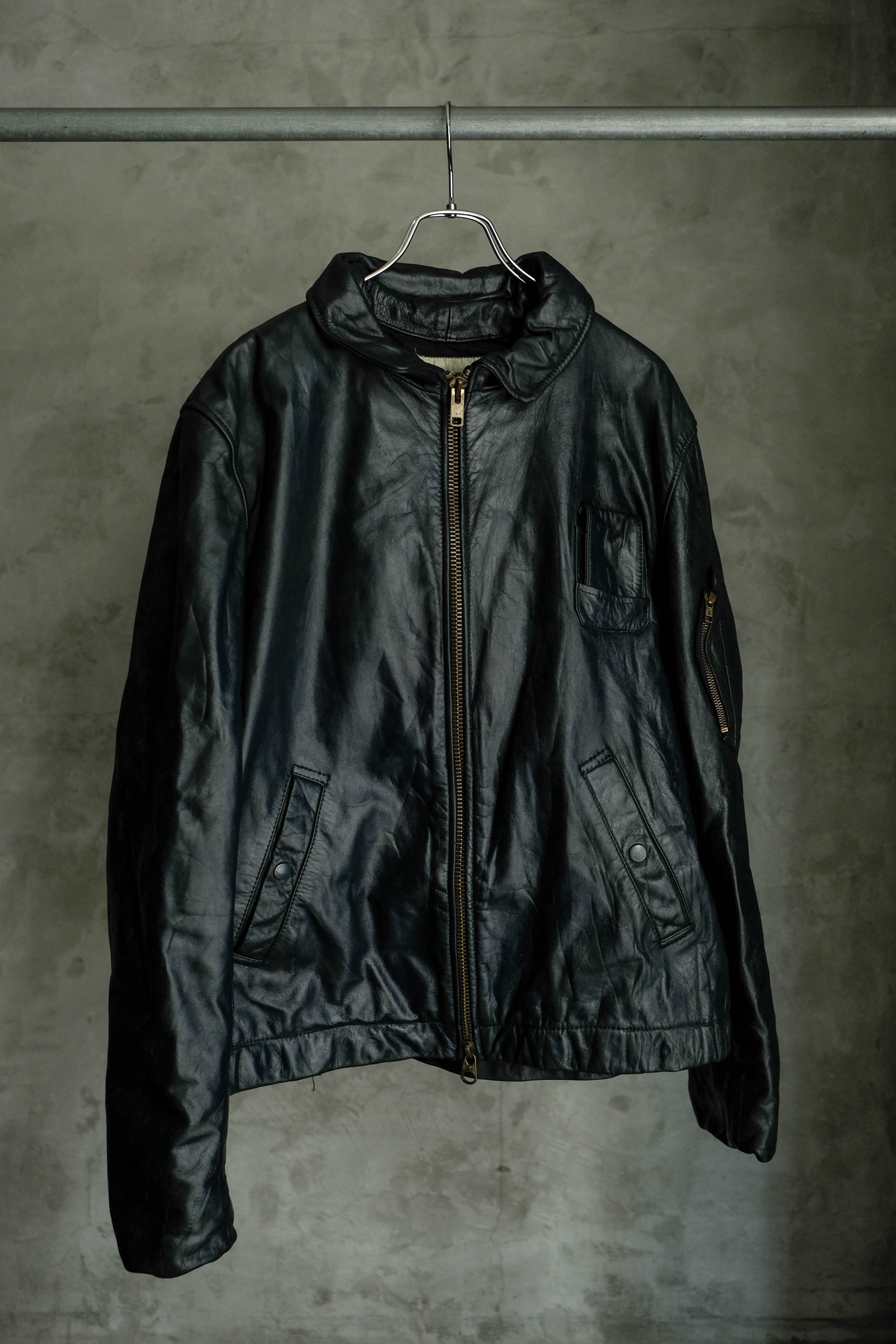 フレンチパイロットレザージャケット ⑤民間品 | militaria & encore