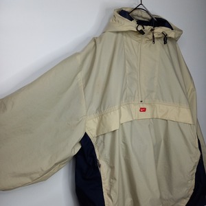 ナイキ　ナイロン　プルオーバー　アノラック　パーカー　総メッシュ　ユーロ古着