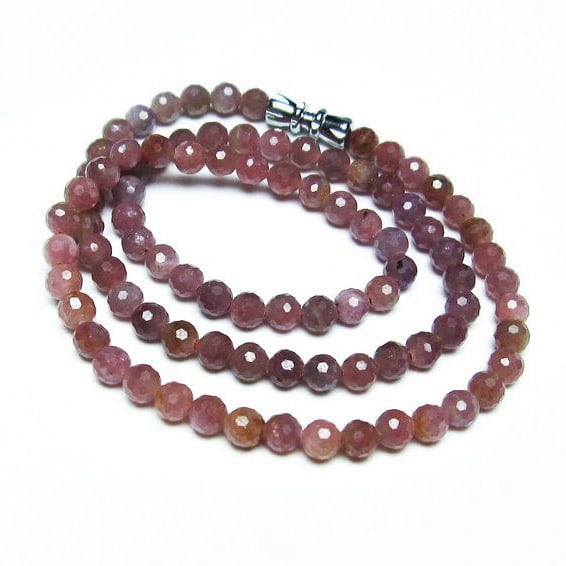 ルビー ネックレス 128面カット 高品質 一点物 メール便可 [M便 1/5] 113-407