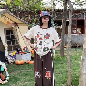 Rober少女の動物プリントTシャツ