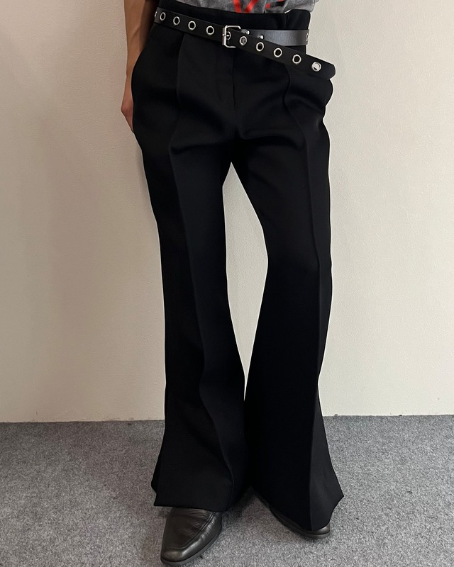【CELINE】side slit flare pants