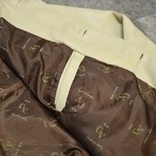 faux leather jacket ivory