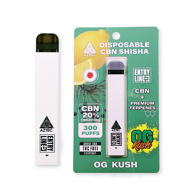 【ENTRY LINE】CBN20% DISPOSABLE CBN SHISHA 1ml CBN200mg 〈OG KUSH〉