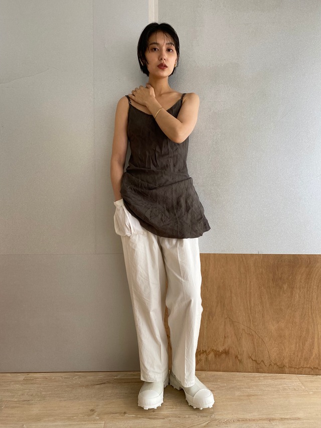 Camisole "dark navy" silk cotton