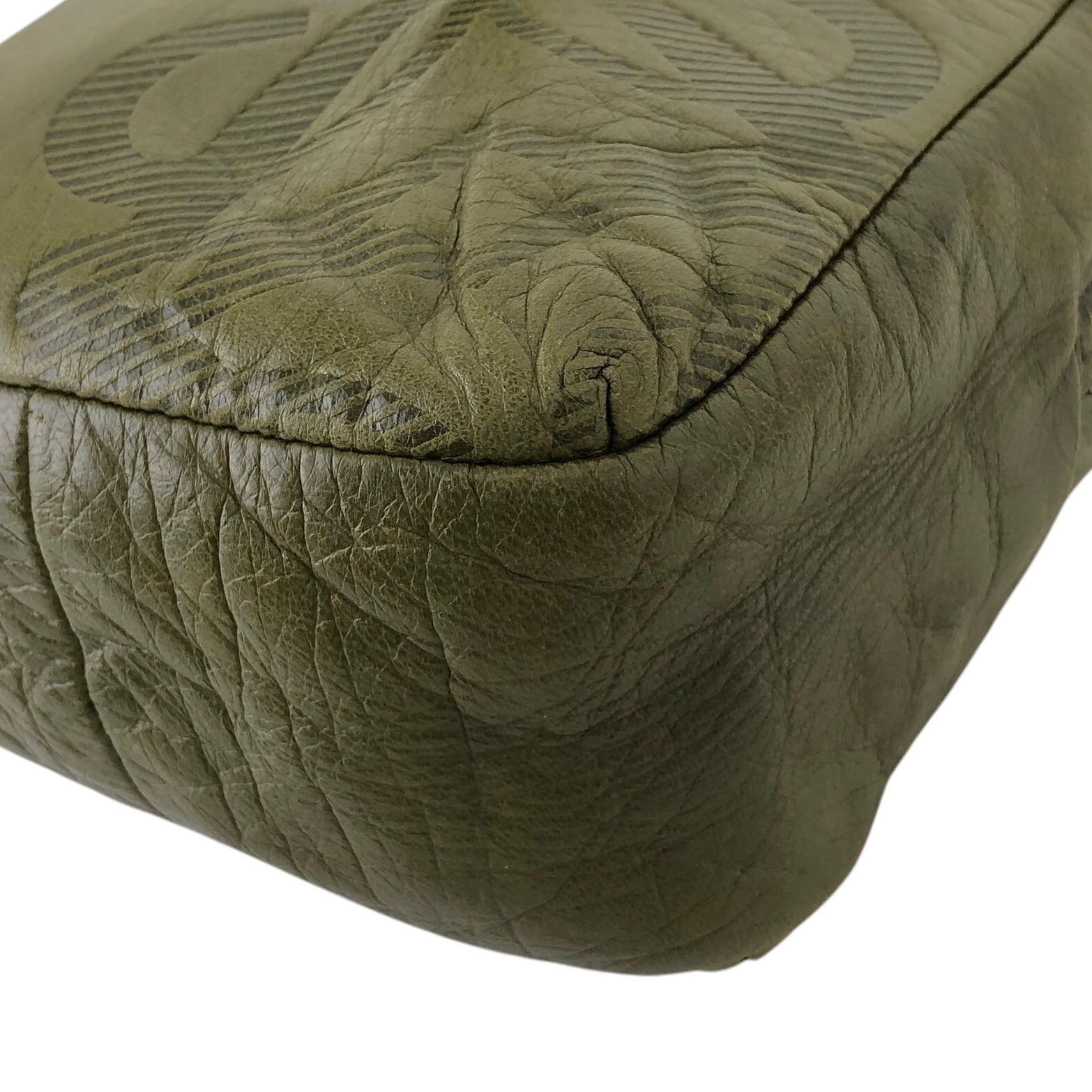 LOEWE ロエベ ショルダーバッグ カーキ アナグラム ナッパレザー