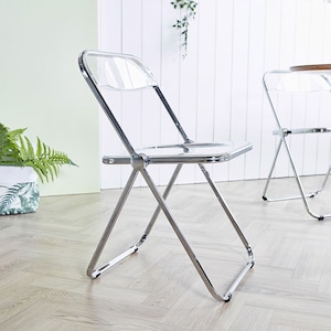 clear chair 6colors / クリアチェア スチール 折りたたみ式 椅子 北欧 韓国インテリア 家具