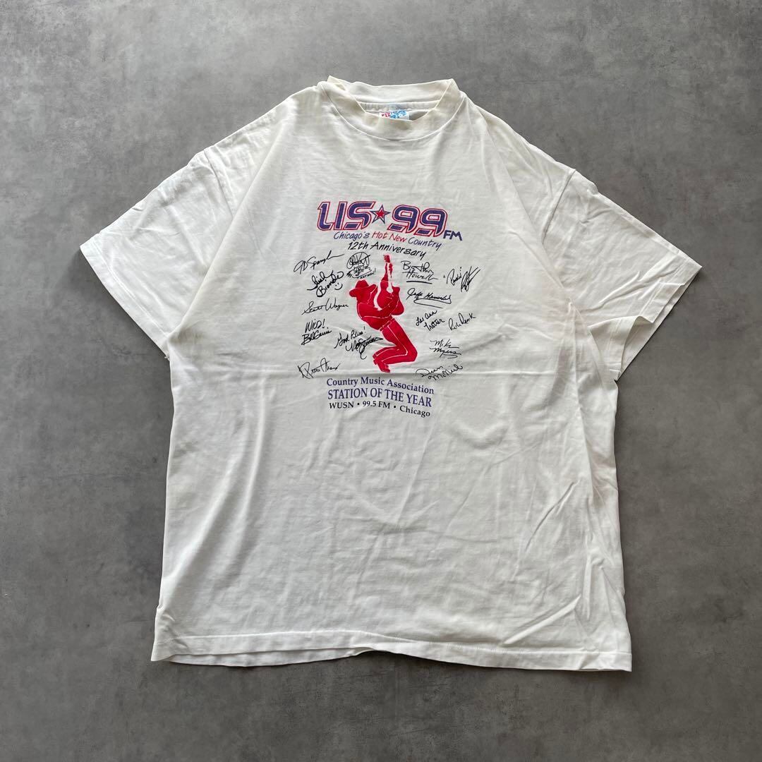 90s USA製 US99 ラジオ局 12周年 vintage T-shirts