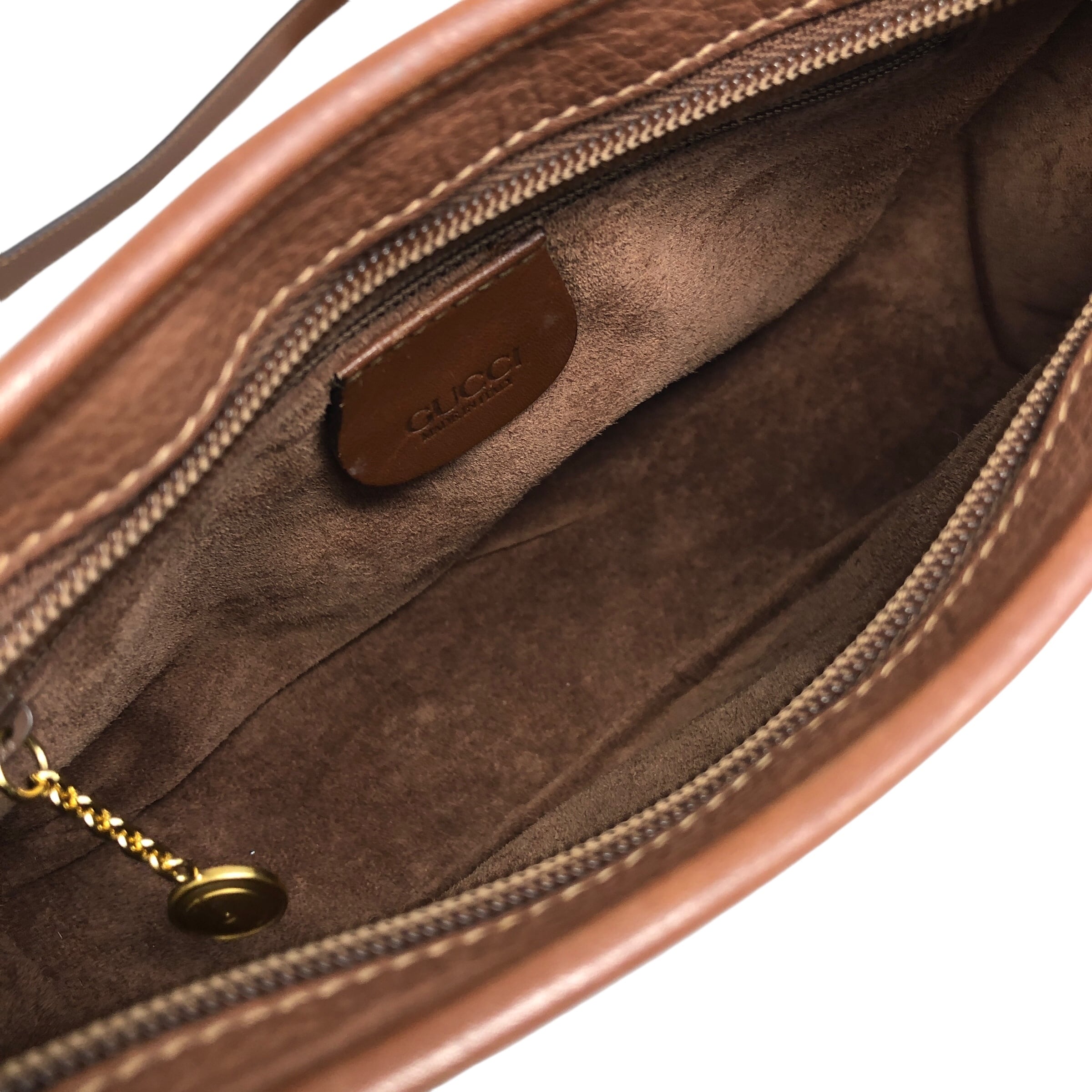グッチ ショルダーバッグ チェーン レザー ブラウン GUCCI グッチ ショルダーバッグ ブラウン GGロゴ レザー vintage