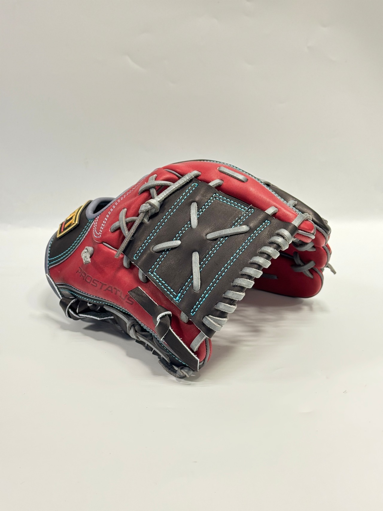 ZETT PROSTATUSｰゼットプロステイタス　michii supreme order 硬式グローブ　ゼットミチイオリジナルグラブ　右投げ用　236型　（源田壮亮選手モデル）　ボルドーブラウン/ブラック×ダークグレー・画像4