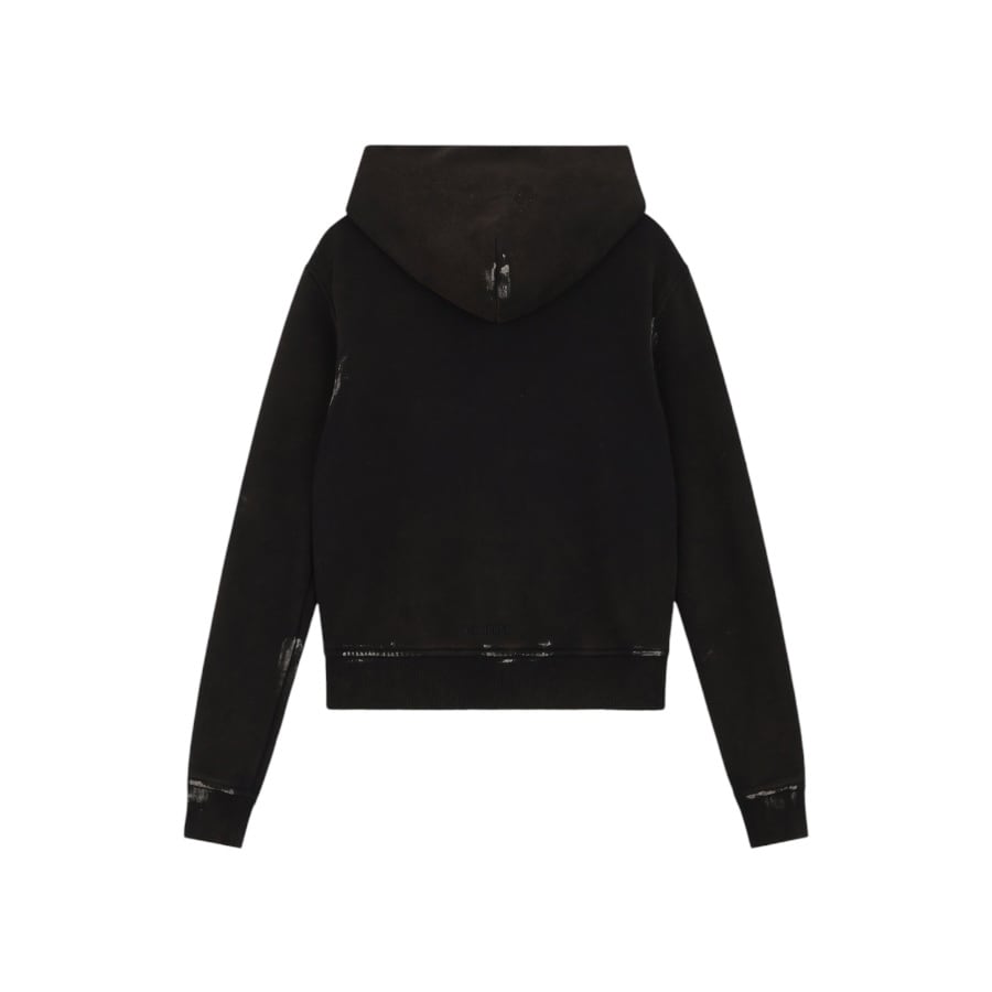 【WE11DONE】 Pierced Zip-Up Hoodie Black WE11DONE】PIERCING DETAIL HOODIE ZIP-UP | AYIN