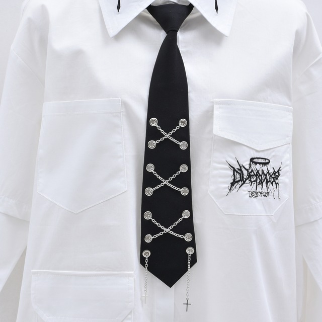 【2/4新着】レースアップチェーンネクタイ