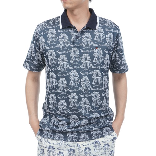 【TOMMY HILFIGER GOLF】ヤシジャガード 半袖ポロシャツ