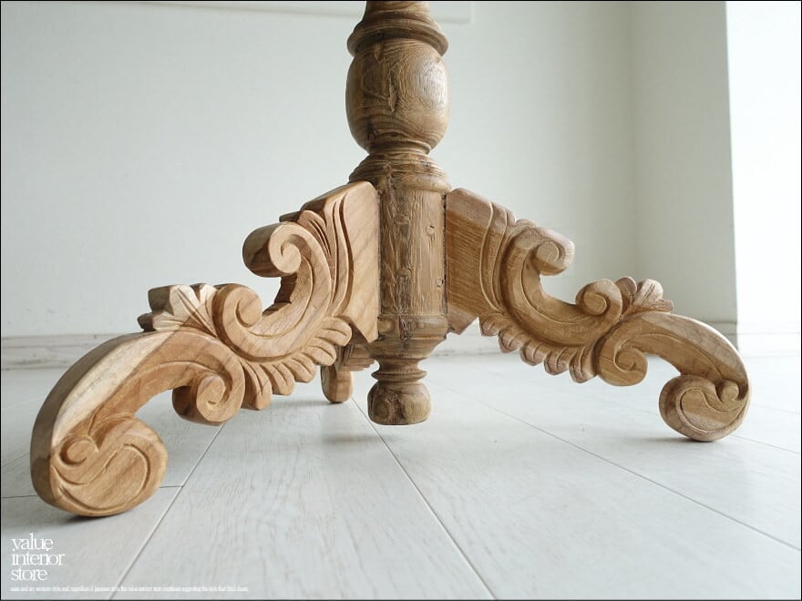 新商品入荷オールドチーク天然無垢丸太花台L（53㎝×51㎝）サイドテーブル飾り台 訳あり品！オールドチーク天然無垢材極太丸太花台木製飾り台