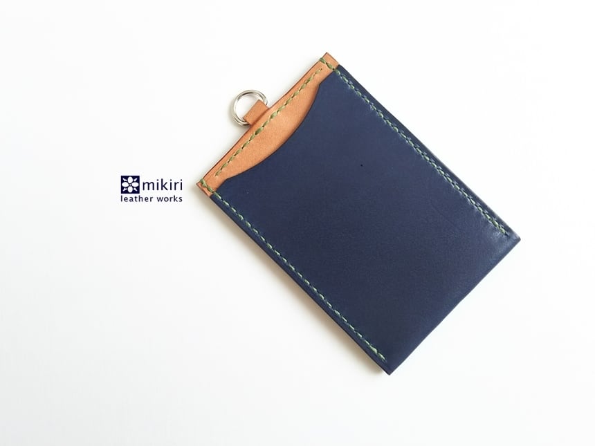 色が選べる！【本革】バイカラーのパスケース（受注製作） | mikiri