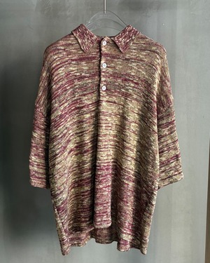 RL 【MERANGE KNIT POLO WINE MERANGE】