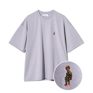 [PARTIMENTO] [CHUBBY]EMBROIDERY TEE PALE VIOLET 正規品 韓国 ブランド 半袖 T-シャツ