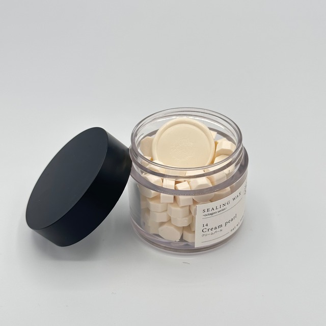 Sealing Wax Octagon series/14.Cream Pearl/シーリングワックス オクタゴンシリーズ/クリームパール gallery image 1