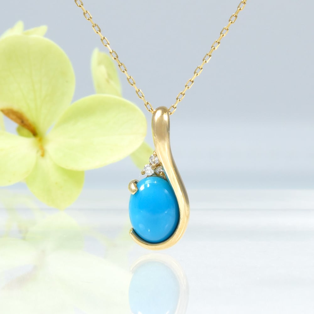 ターコイズ ペンダントトップ K10ゴールド CK088CIBSN | kyfactory