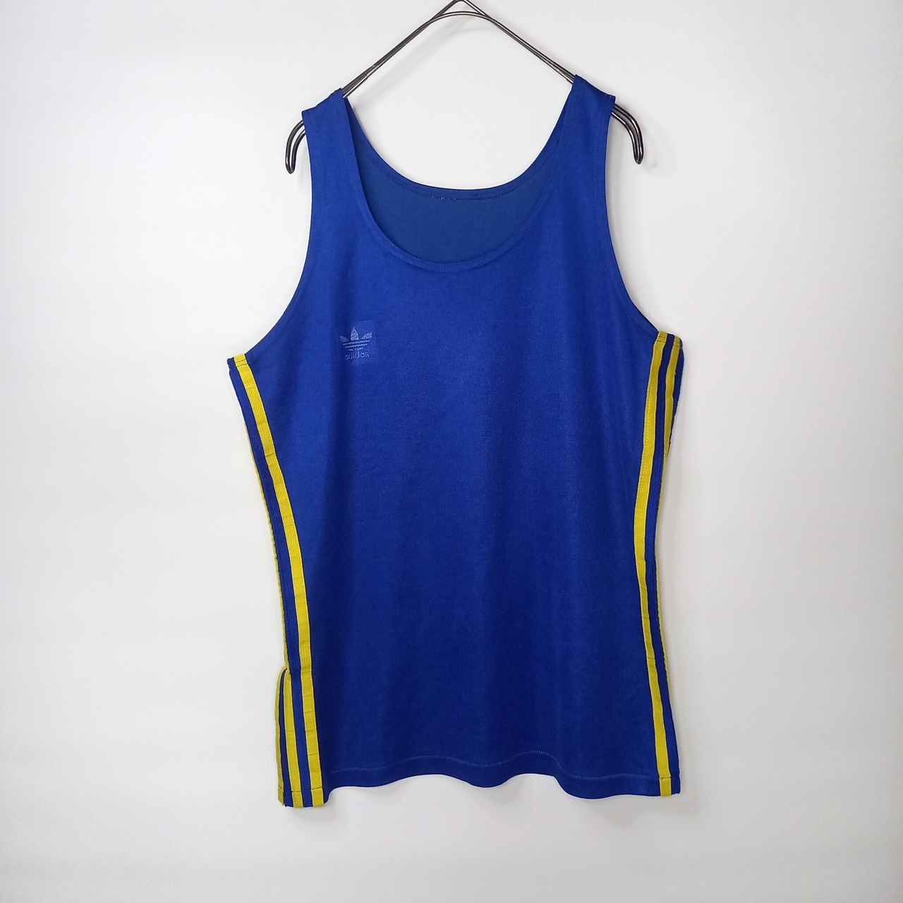 ヴィンテージ　アディダス　ストライプ　タンクトップ　ゲームシャツ　ユーロ古着