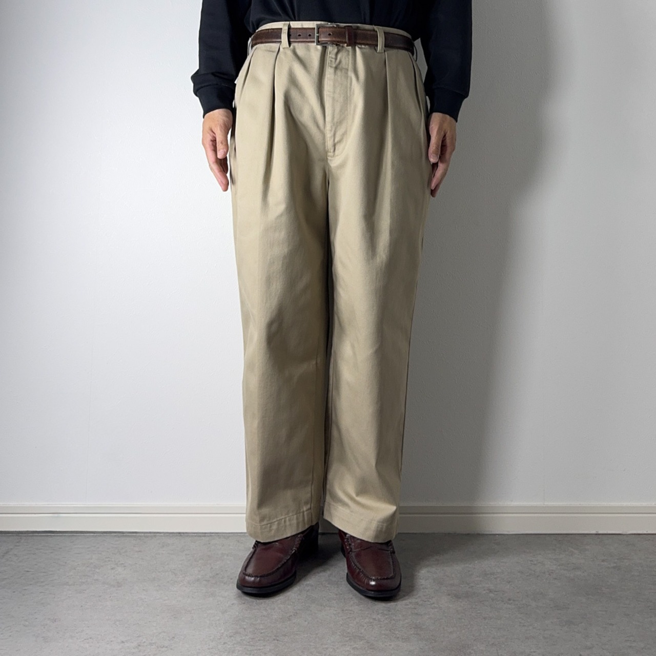 90s Polo by Ralph Lauren POLO CHINO "ANDREW" beige W35L24相当 古着 - 15