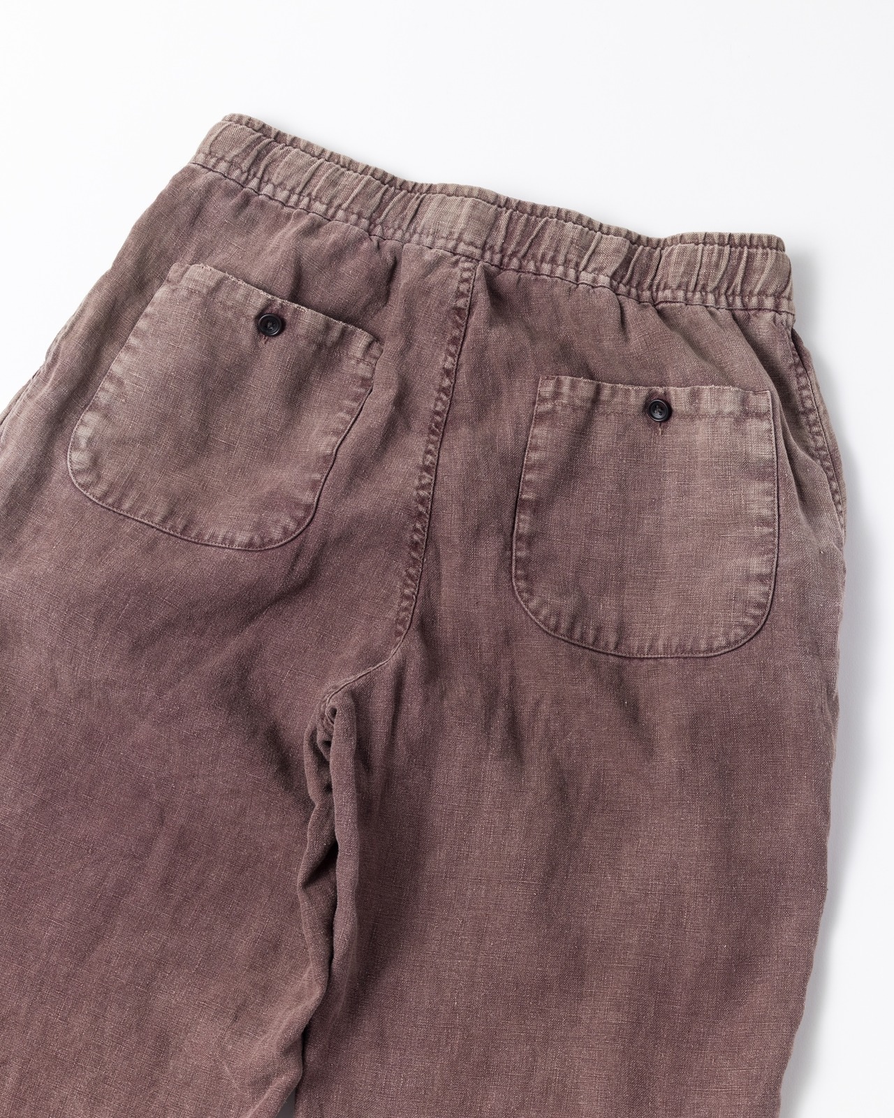 ANACHRONORM / FADED SULFUR DYED LINEN WIDE EASY PANTS