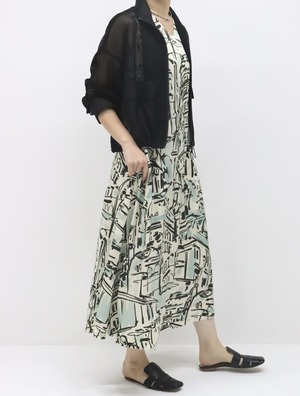 レスピラメッシュブルゾン(ブラック)