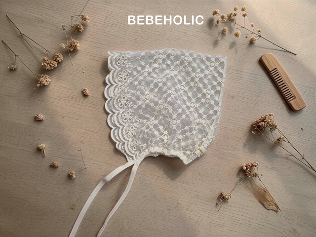 [bebeholic] mummy lace bonnet