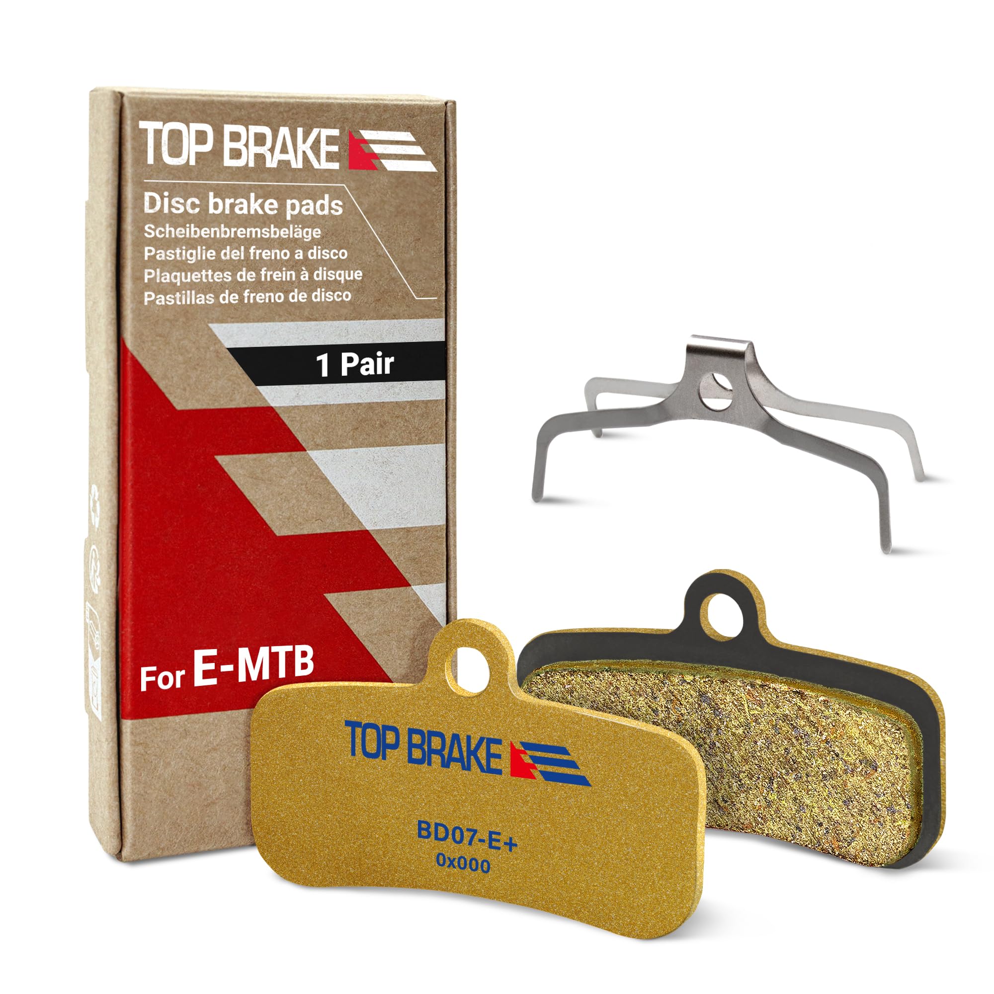 Top Brake バイク ブレーキ パッド フィット Shimano Saint BR M810 M820 Zee M640 Tektro HD M745 735725 TRP SL スレート T4用 プレミアム Eバイク コンパウンド - ゴールド