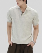 Sculpt Fit Rib Knit Polo（80％/30％）