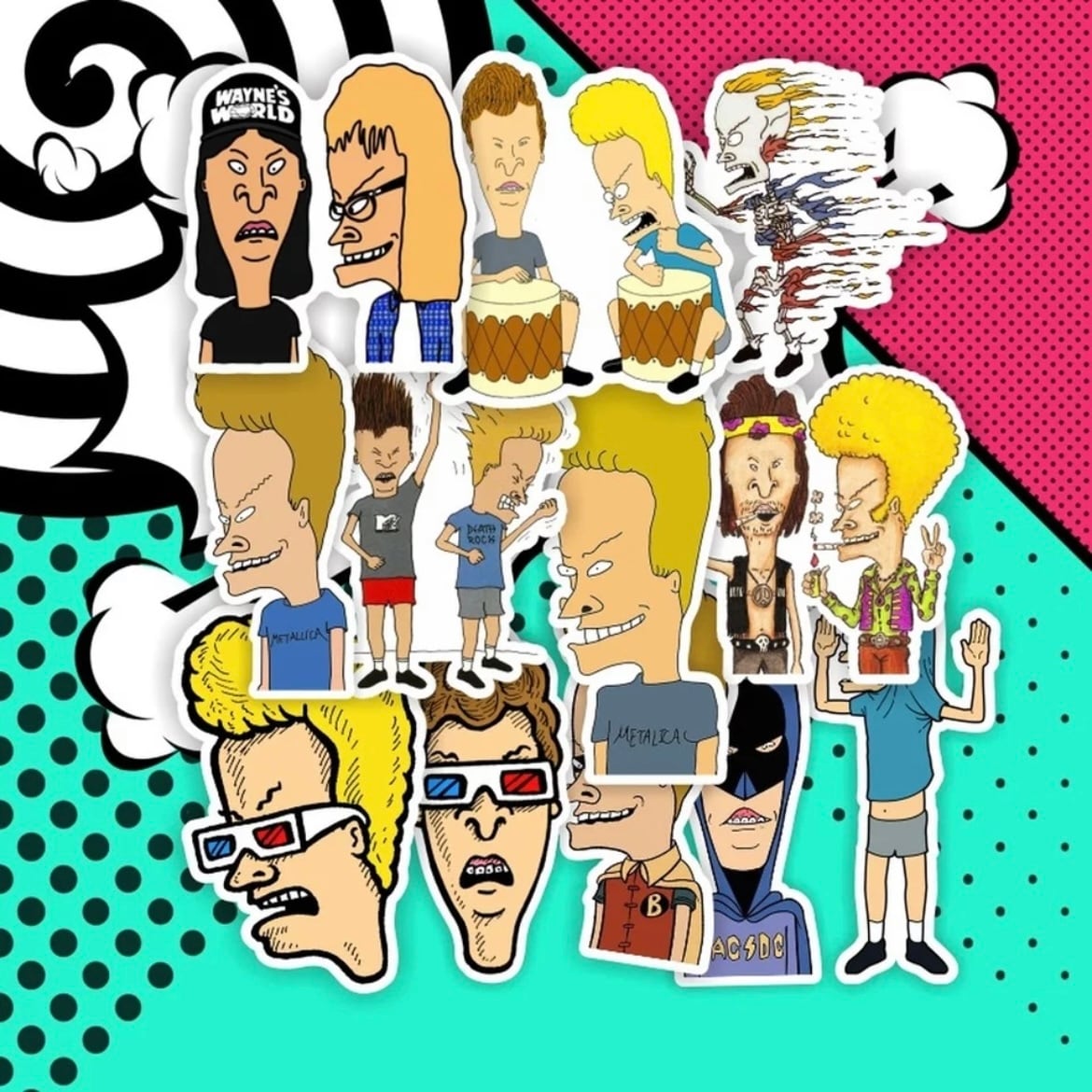 ビーバスアンドバッドヘッド ステッカー Beavis and Butt-Head sticker