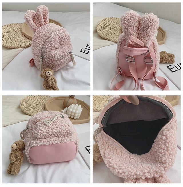 【即納】rabbit ruck sack pink