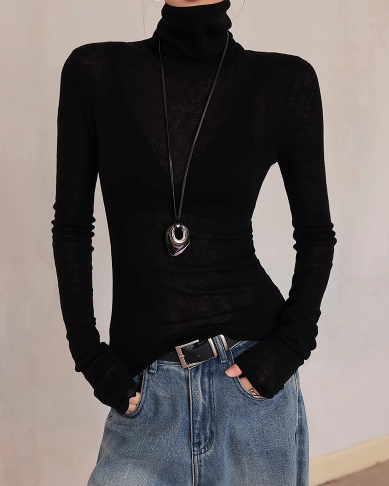 Slim fit turtleneck Knit T20298