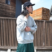 KUON / GANKO別注 Sashiko Sweatshirt style1