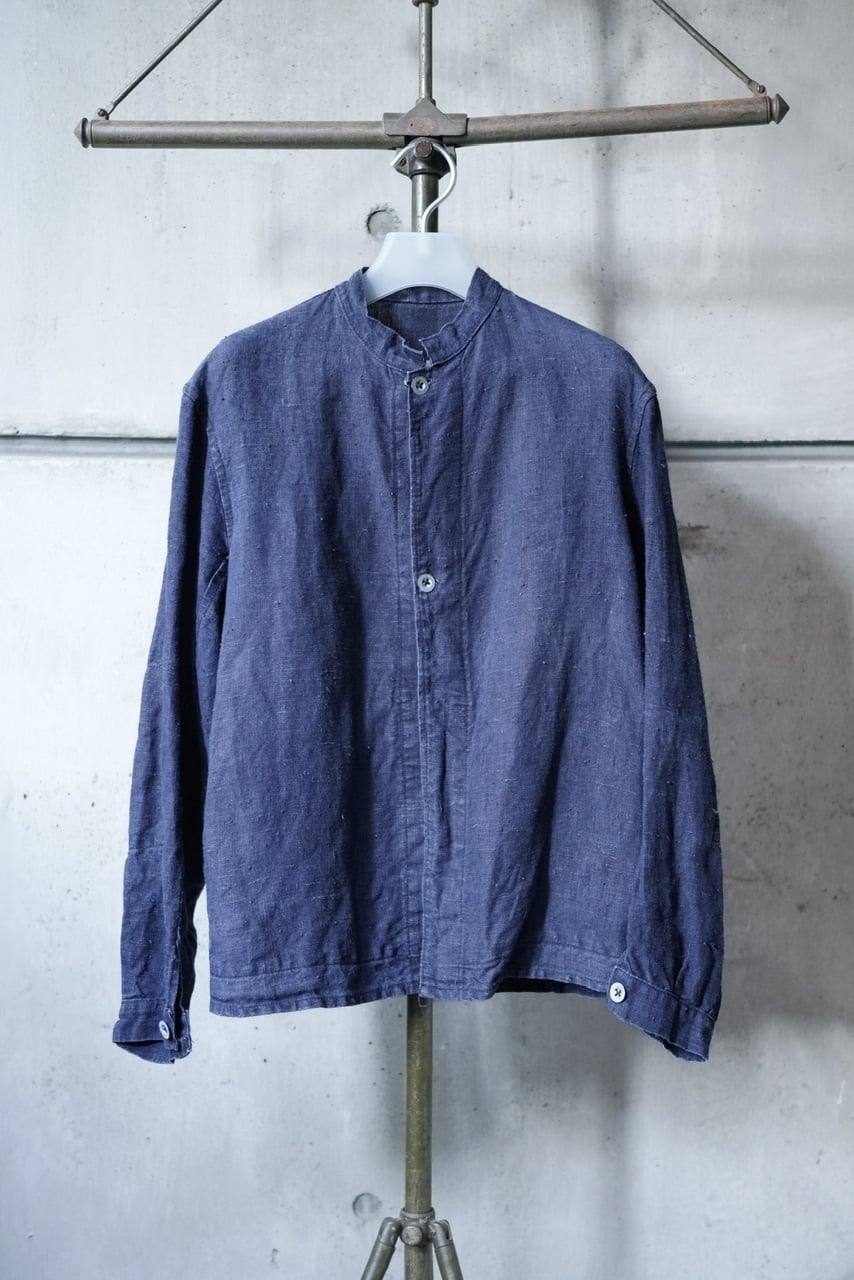 ベルギー炭鉱夫コールマインジャケットインディゴリネン1930s1920s ベルギー炭鉱夫コールマインジャケットインディゴリネン1930s1920s