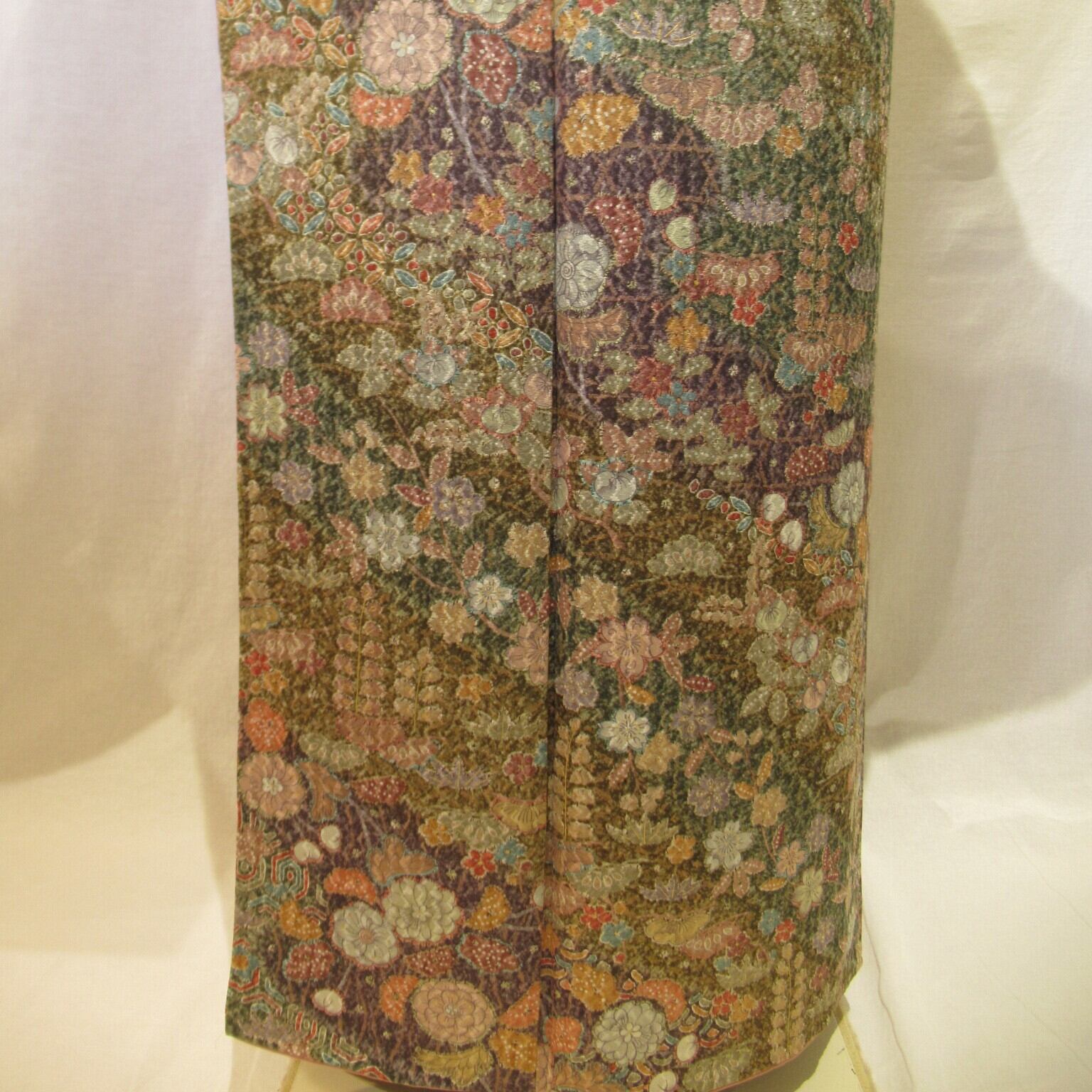 1938辻が花文様小紋と洒落袋帯セット Komon and obi | リサイクル着物