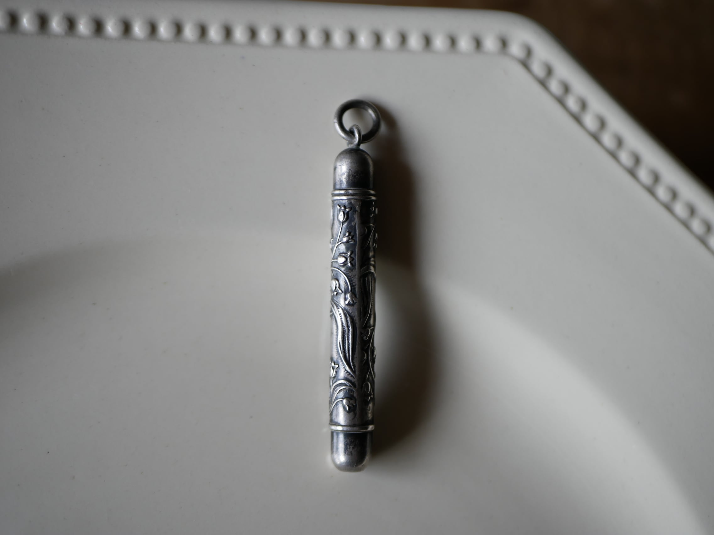 純銀 クレヨン 鈴蘭 すずらん スズラン フランスアンティーク