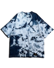 【数量限定販売 】ビッグシルエットタイダイ藍染めポケットTシャツ Splash!!