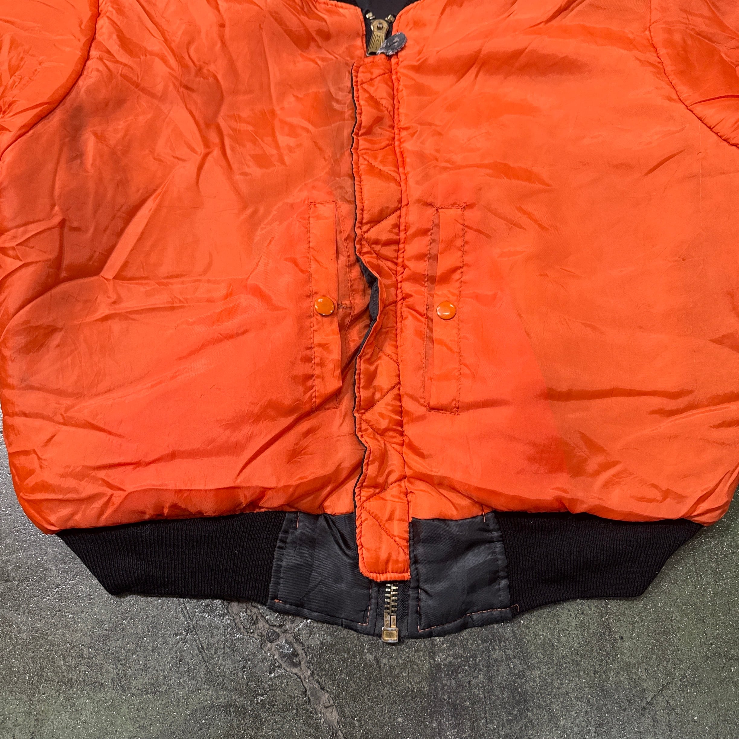 MA1 Military Jacket Black Orange エムエーワン ミリタリージャケット