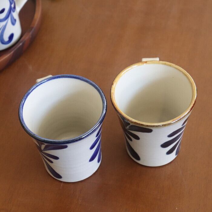 やちむん 陶眞窯 マグカップ 唐草 Yachimun Mug Arabesque #348 | 和