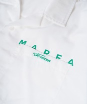 【#Re:room】MARFA LOGO PRINT OPEN COLLAR SHIRTS［RES096］