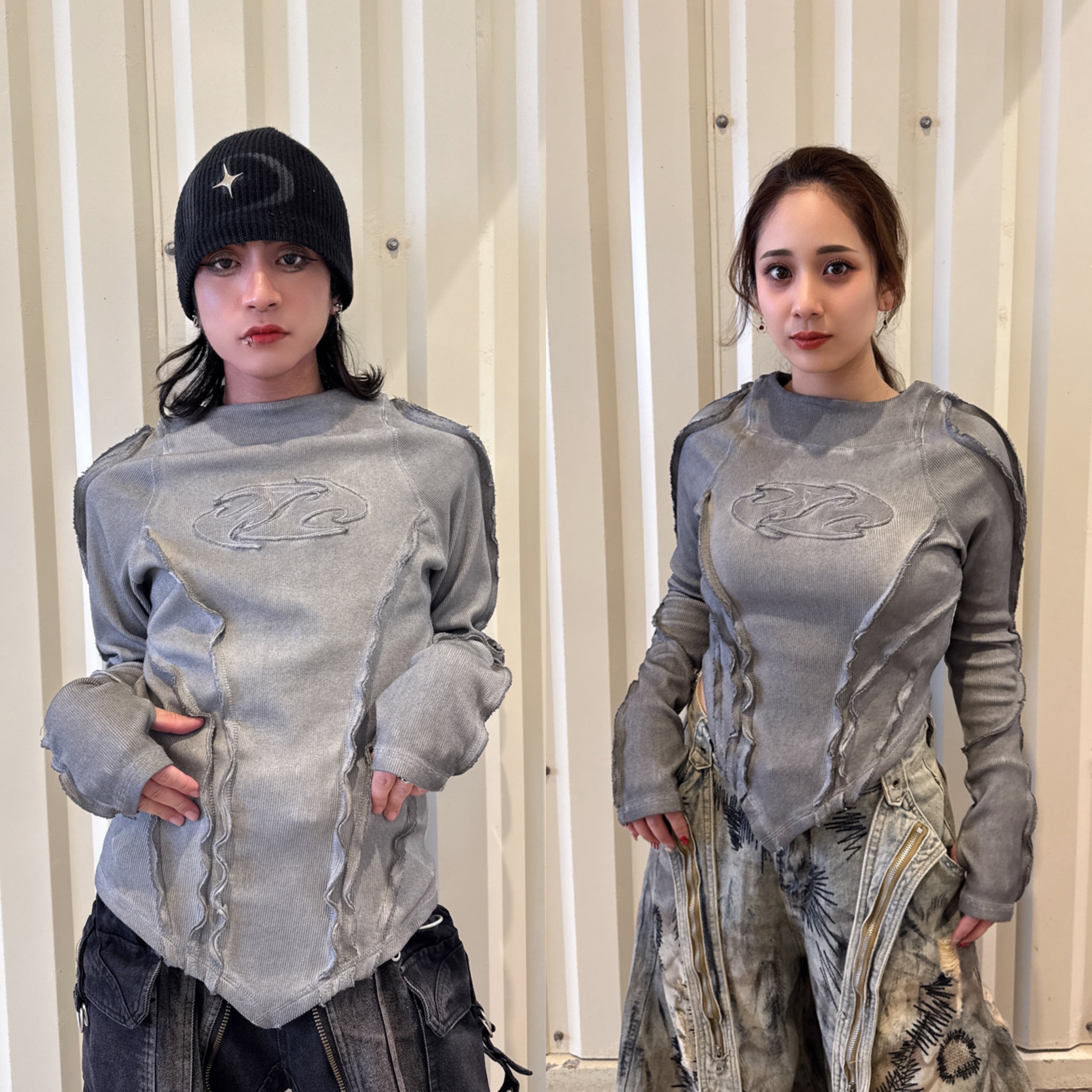 semantic design フェアリーグランジy2k お兄系 vネックロンT y2k 00s semantic design 英字 グランジ Tシャツ お兄系 - メルカリ