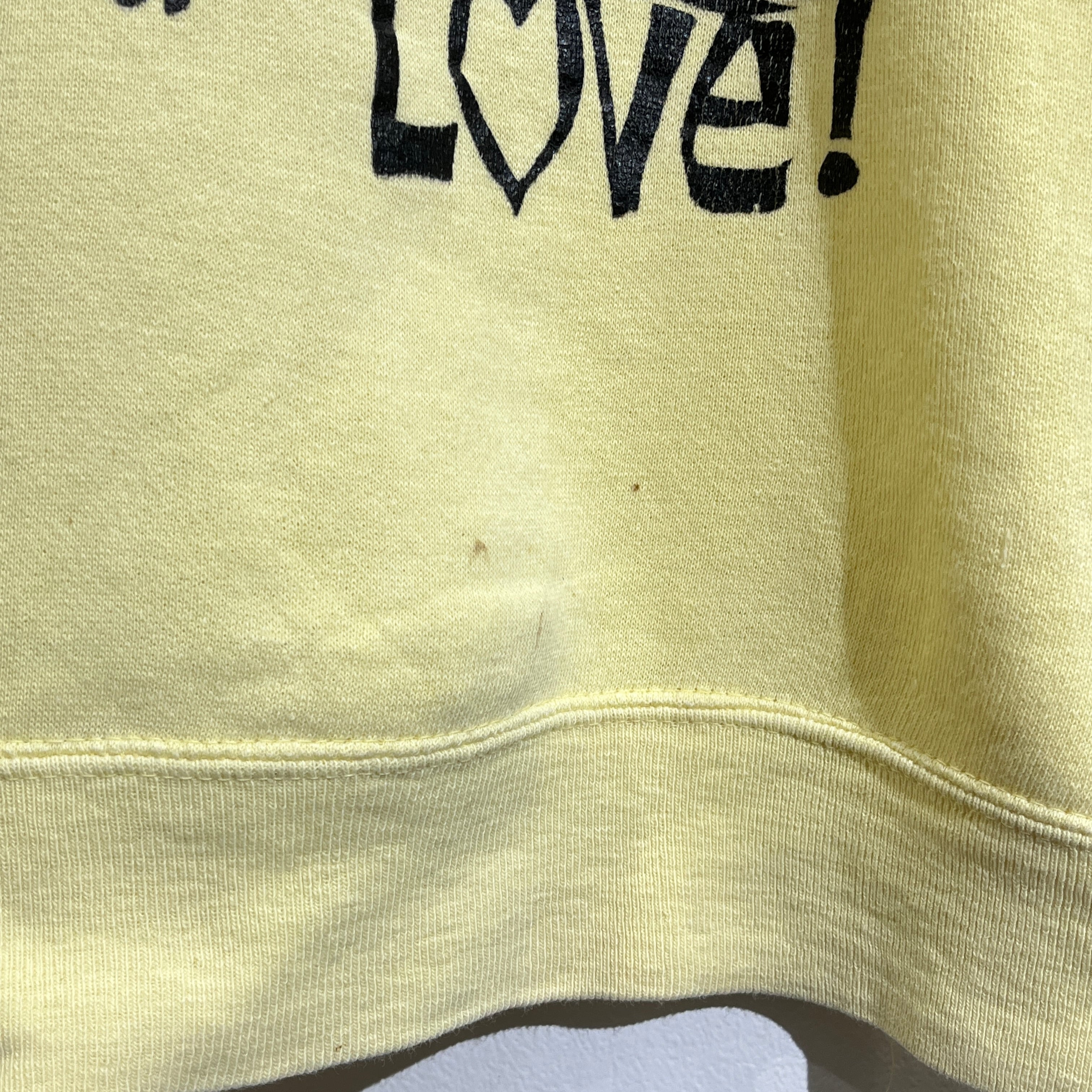 60s S/S Print Sweat 60年代 半袖スウェット イエロー ナイスプリント