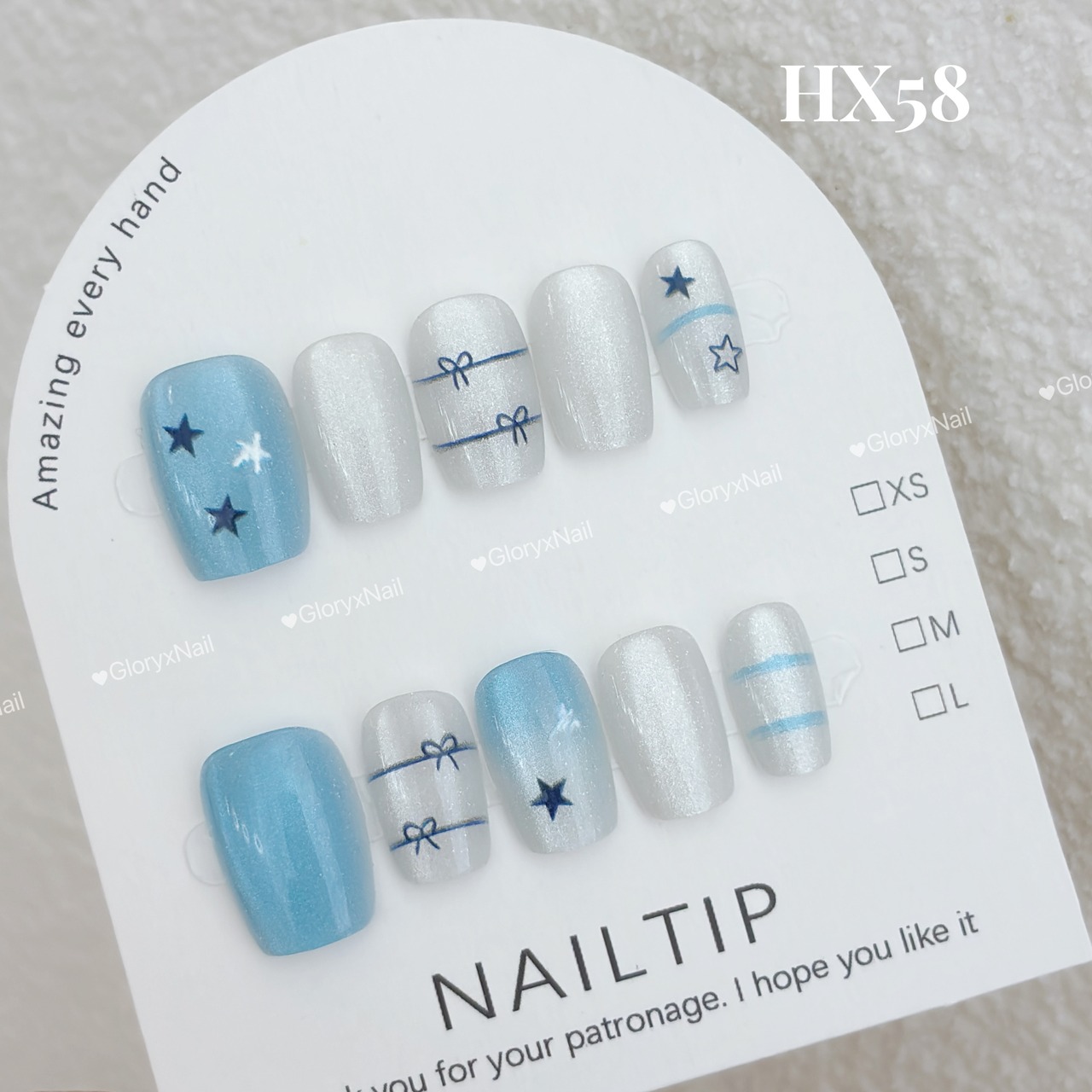 HX58 ネイルチップ サイズXS/S/M