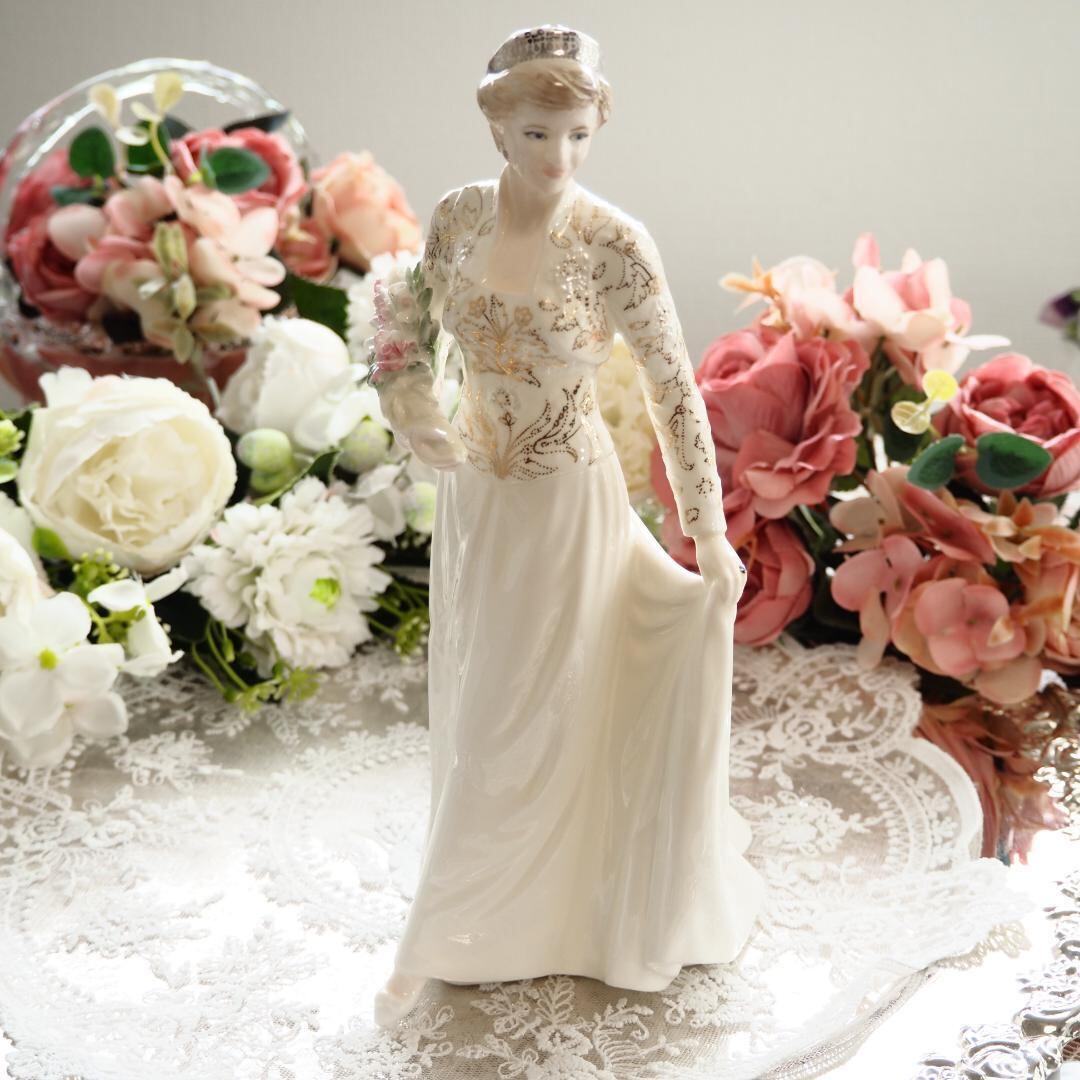 【5000体限定品】コールポート ダイアナ　フィギュリン　ウエディング 5000体限定品】コールポート ダイアナ フィギュリン ウエディング 限定